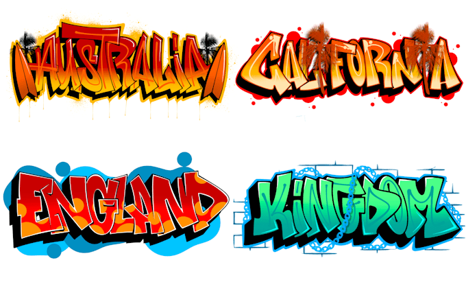 create cool graffiti letter foryou,with my cool style