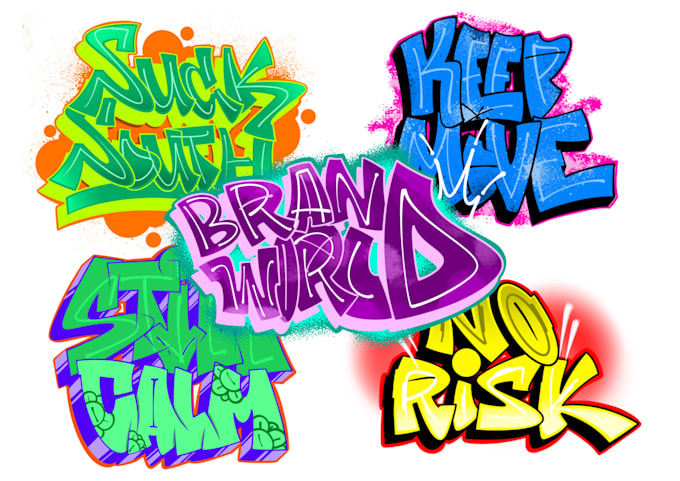 create custom graffiti,for you name design or brand