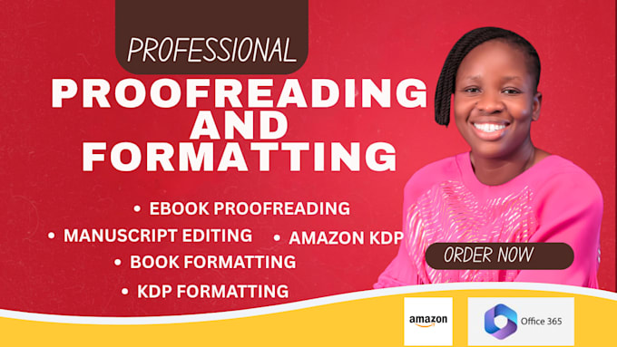 do ebook proofreading, manuscript editing, kdp book formatting