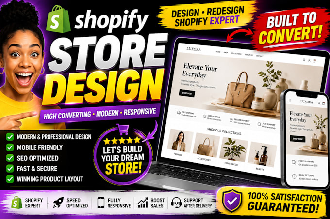 design a high converting shopify store