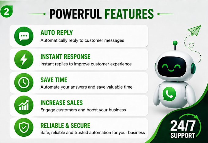 set up whatsapp auto replies