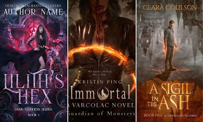 do a premium cinematic dark fantasy cover design