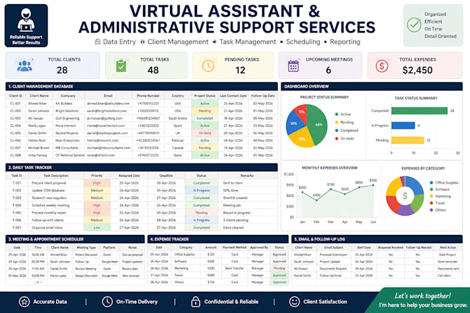 be your virtual assistant for office tasks