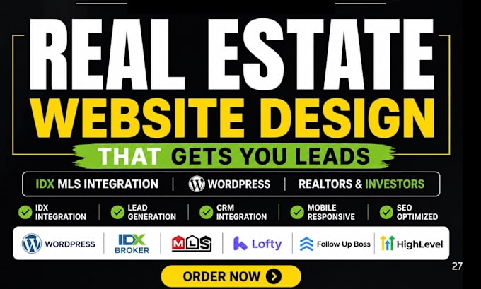 build real estate website with idx mls integration,  investor wordpress website