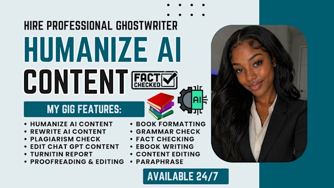 detect, edit, rewrite, humanize ai content, edit ebooks, offer zero plagiarism