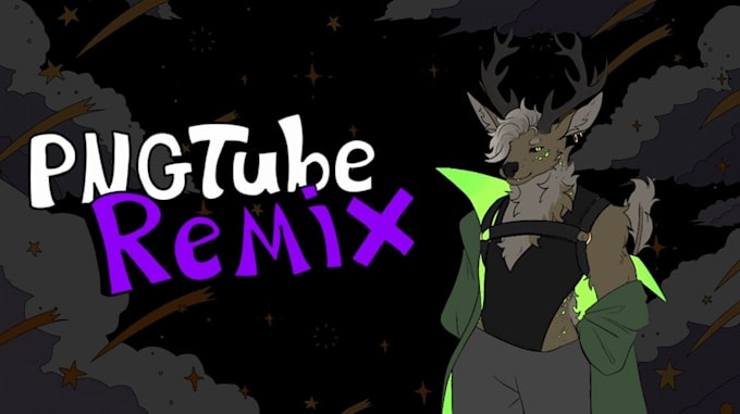 create a pngtuber remix model art and rig