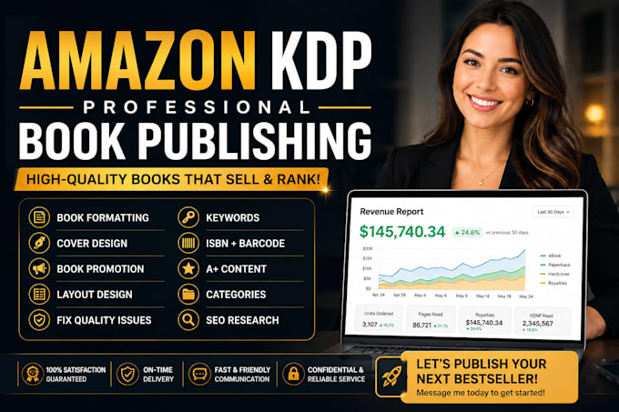 do professional book formatting for kindle ebook and paperback