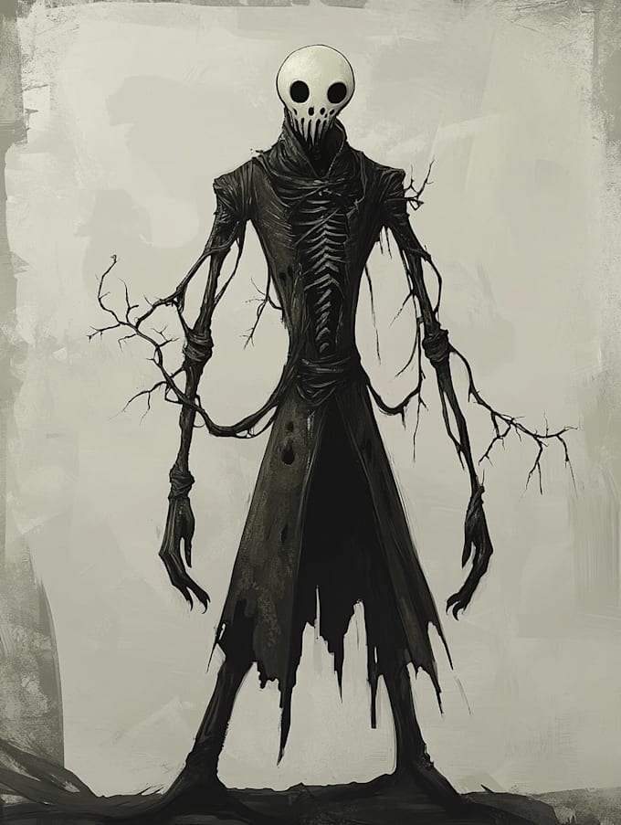do horror character art and horror character