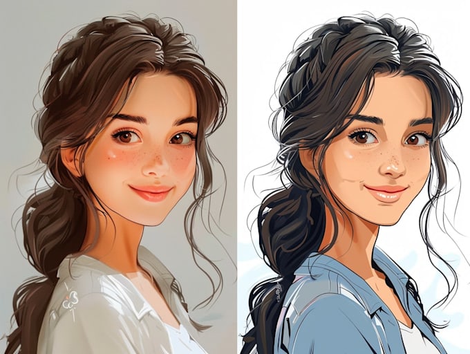 design amazing vector portrait