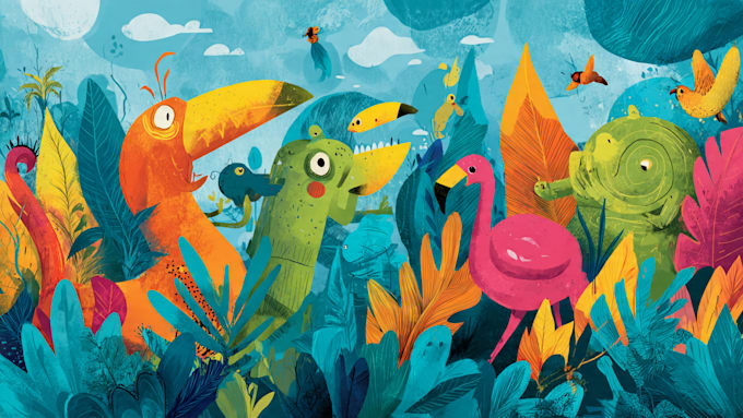 draw cartoon illustrations for you