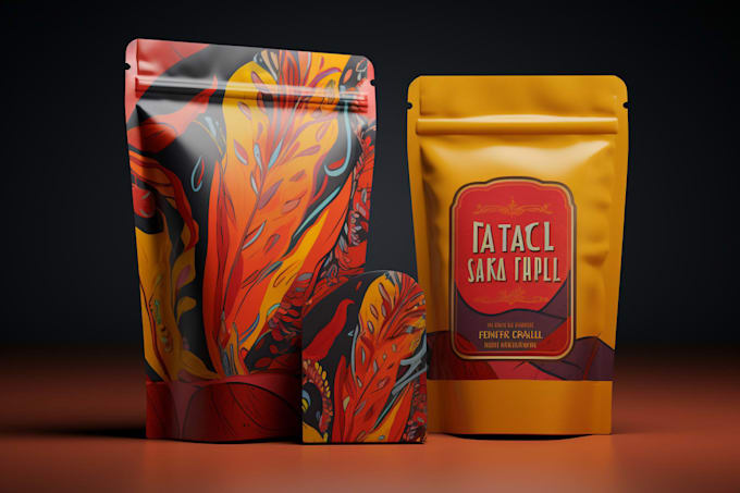 minimal, modern and luxury packaging or label