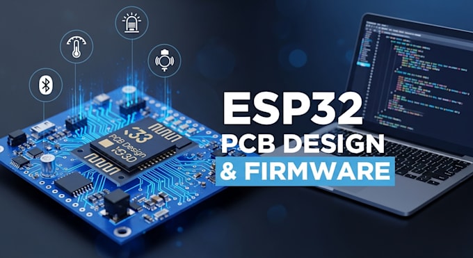 design esp32 pcb, schematic, esp firmware, bluetooth pcb design