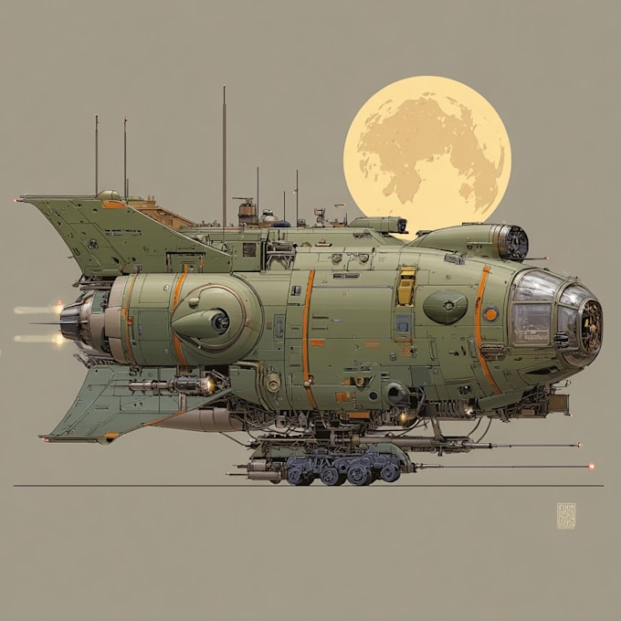 create vehicle concept art for you