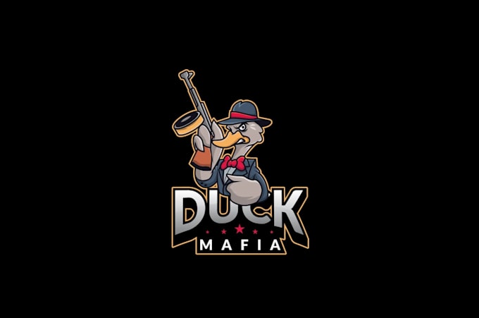 do modern high quality mascot, mafia logo design