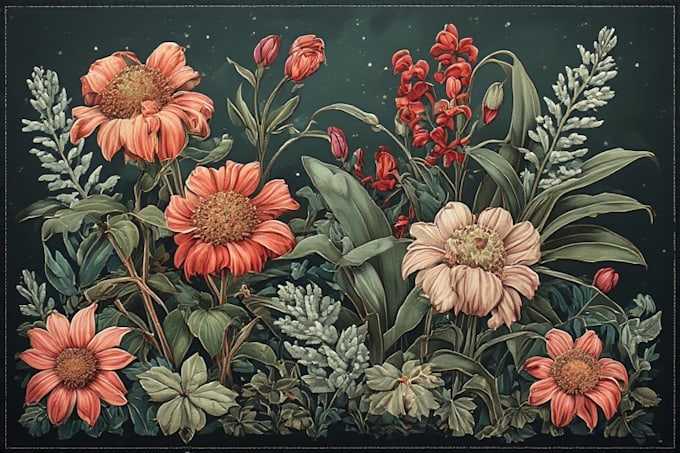 design elegant botanical art and plant illustrations