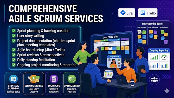 manage your agile scrum project professionally