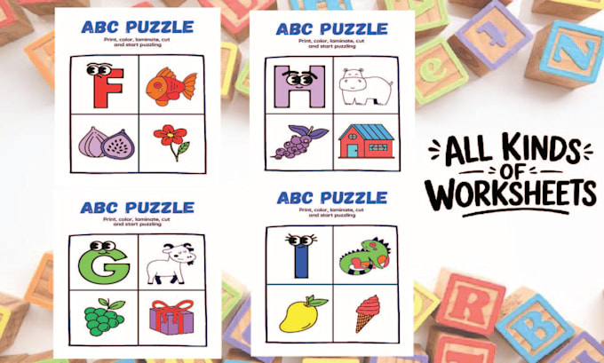 design printable kindergarten worksheets for kids