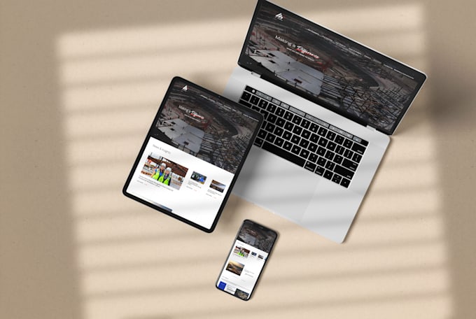 create custom contractor, builder and engineering wordpress website