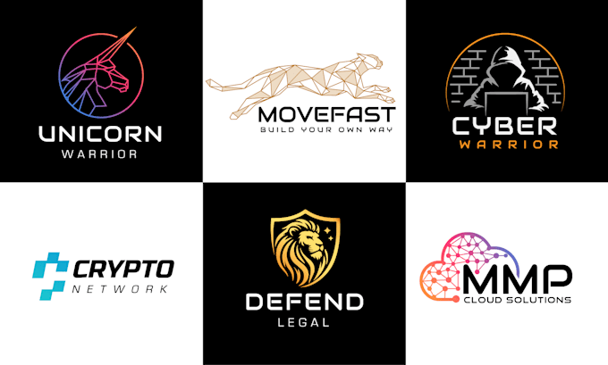 design tech crypto technology cyber security and cloud logo