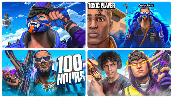 custom valorant 3d thumbnail to gain more ctr