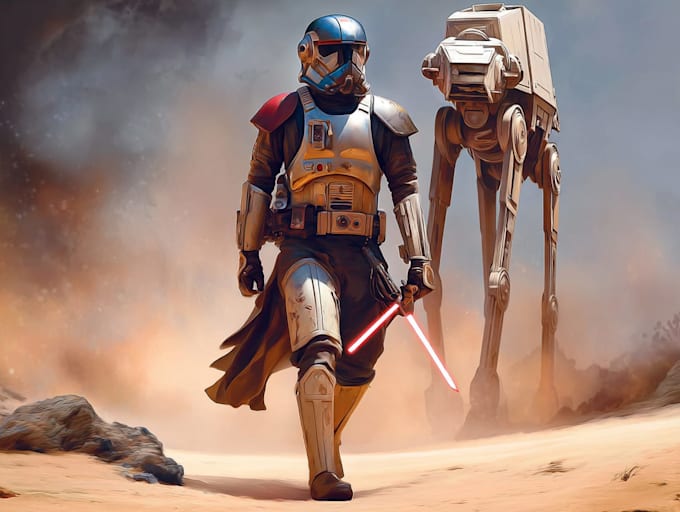 make a sci fi character, sci fi star wars character for you