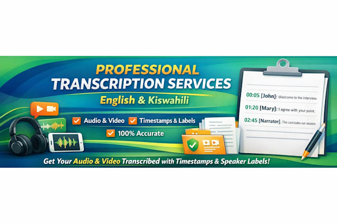 provide fast and accurate eng kis transcription services