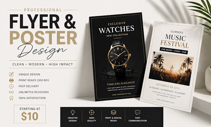 design professional flyer, poster or advertisement