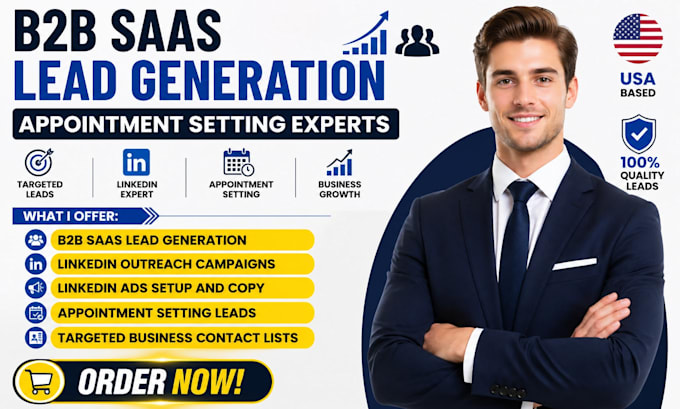 generate b2b saas leads linkedin ads copywriting appointment setting growth