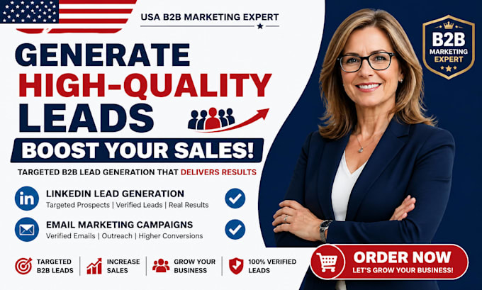 generate b2b leads linkedin ads email marketing strategy for sales