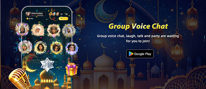 build group voice chat rooms,yalla clone