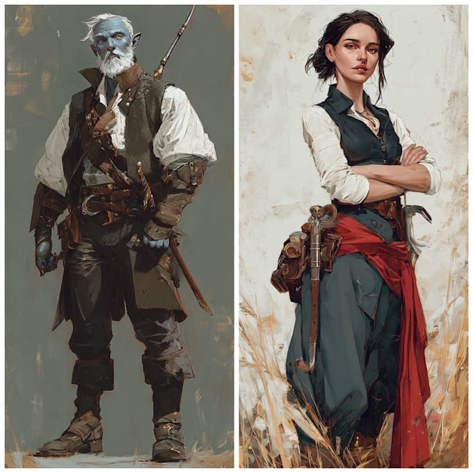 fantasy dnd party and dnd design