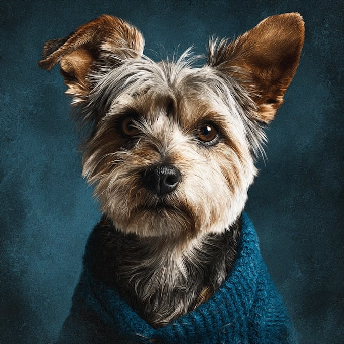 disney style pet portrait