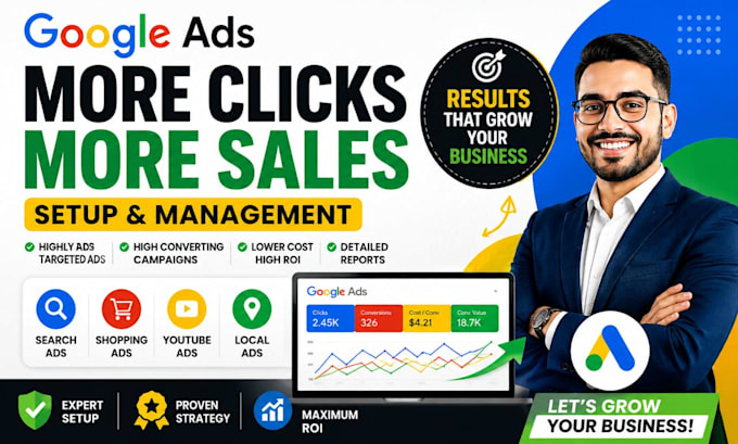 setup and mange google ads adwords campaign and audit