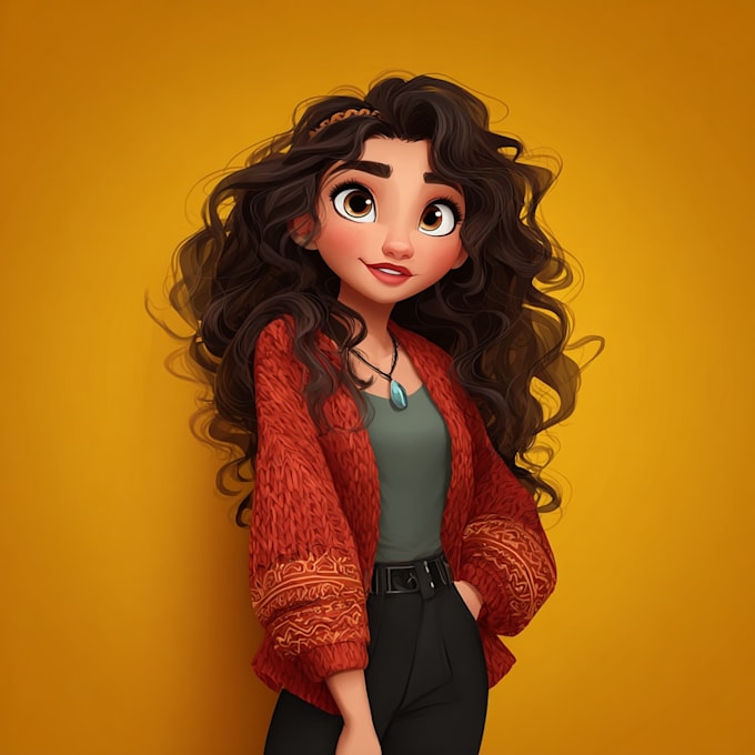 draw disney portrait cartoon character