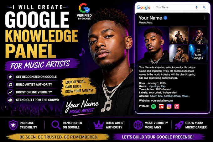 create google knowledge panel for artists and public figures
