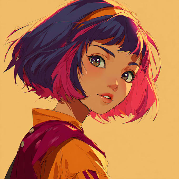 draw anime character illustration