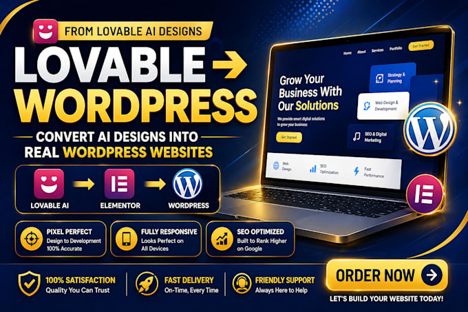 convert lovable ai to wordpress website, clone or migrate wix, replit, v0 sites