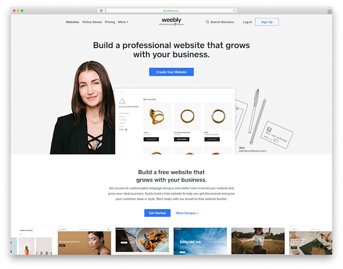 do weebly website design or redesign and weebly store