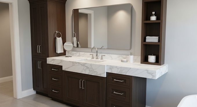 design kitchen bathroom cabinets vanity in prokitchen