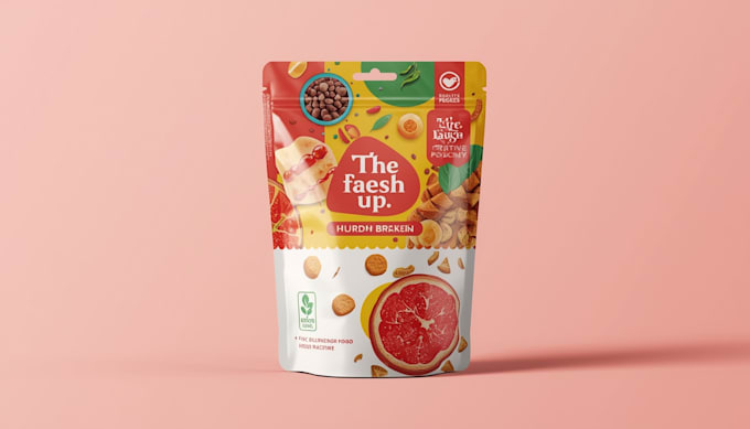 design creative box, pouch and label packaging design