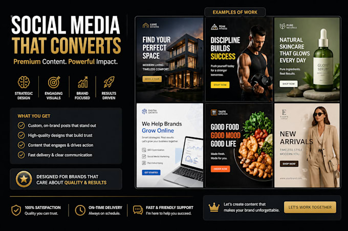 design high converting social media posts