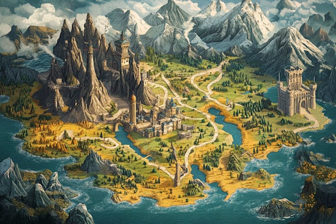 create your fantasy city map