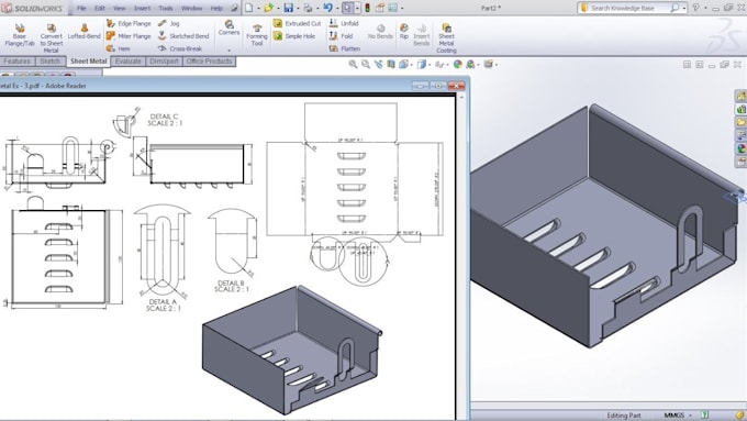 create cad models technical drawings and sheet metal design for 3d printing
