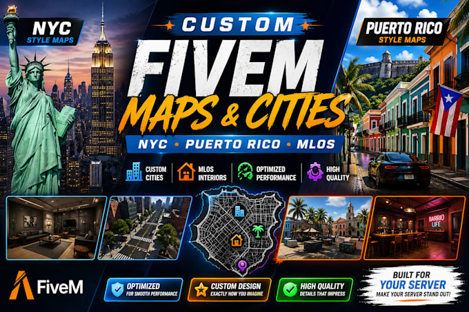 custom fivem cities fivem maps nyc puerto rico fivem mlos los nyc fivem map