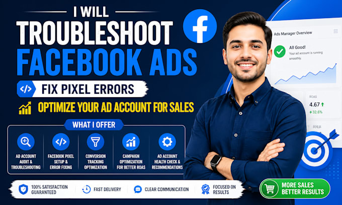 troubleshoot facebook ads fix pixel errors optimize your ad account for sales
