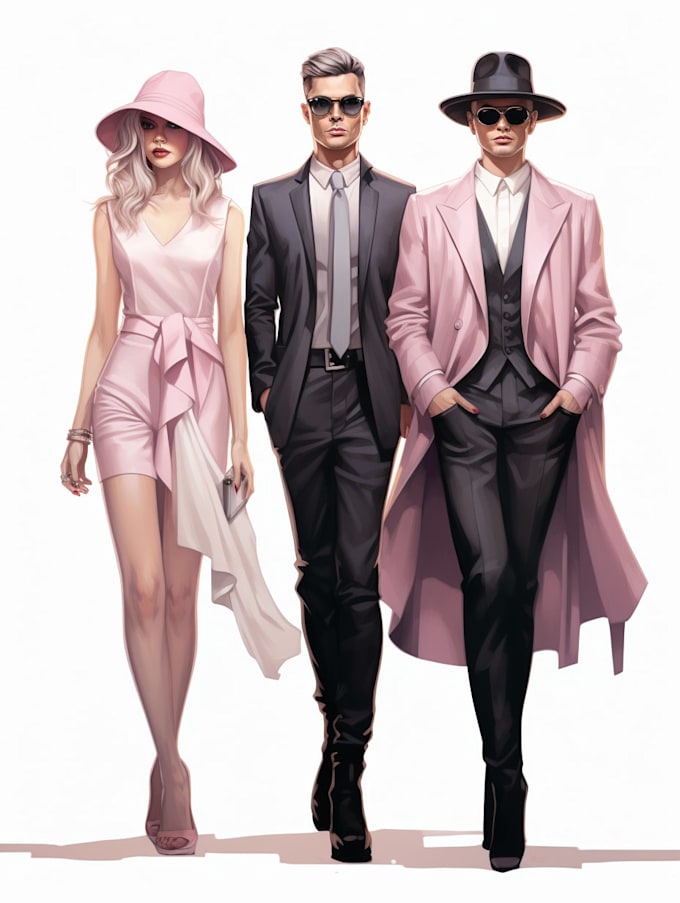 make a fashion illustration