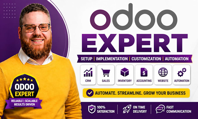 setup odoo erp, CRM implemantation, customization and automation