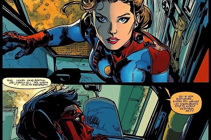 draw comic book illustration with comic book illustrator