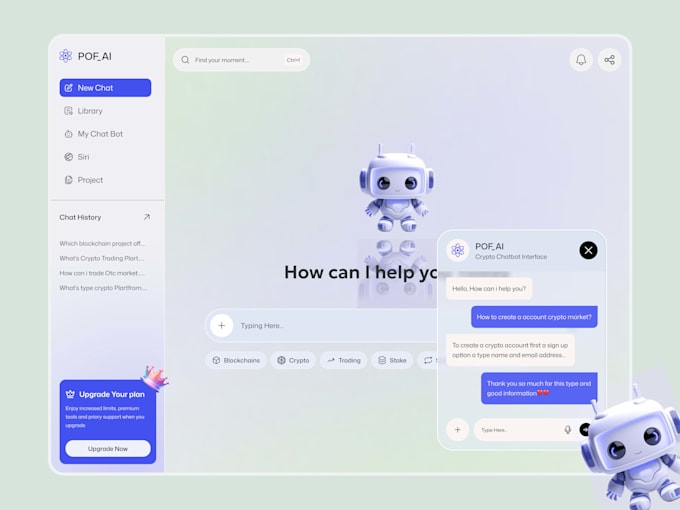 ai chatbor dashboard design