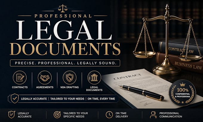 draft legal contracts, agreements, and binding documents